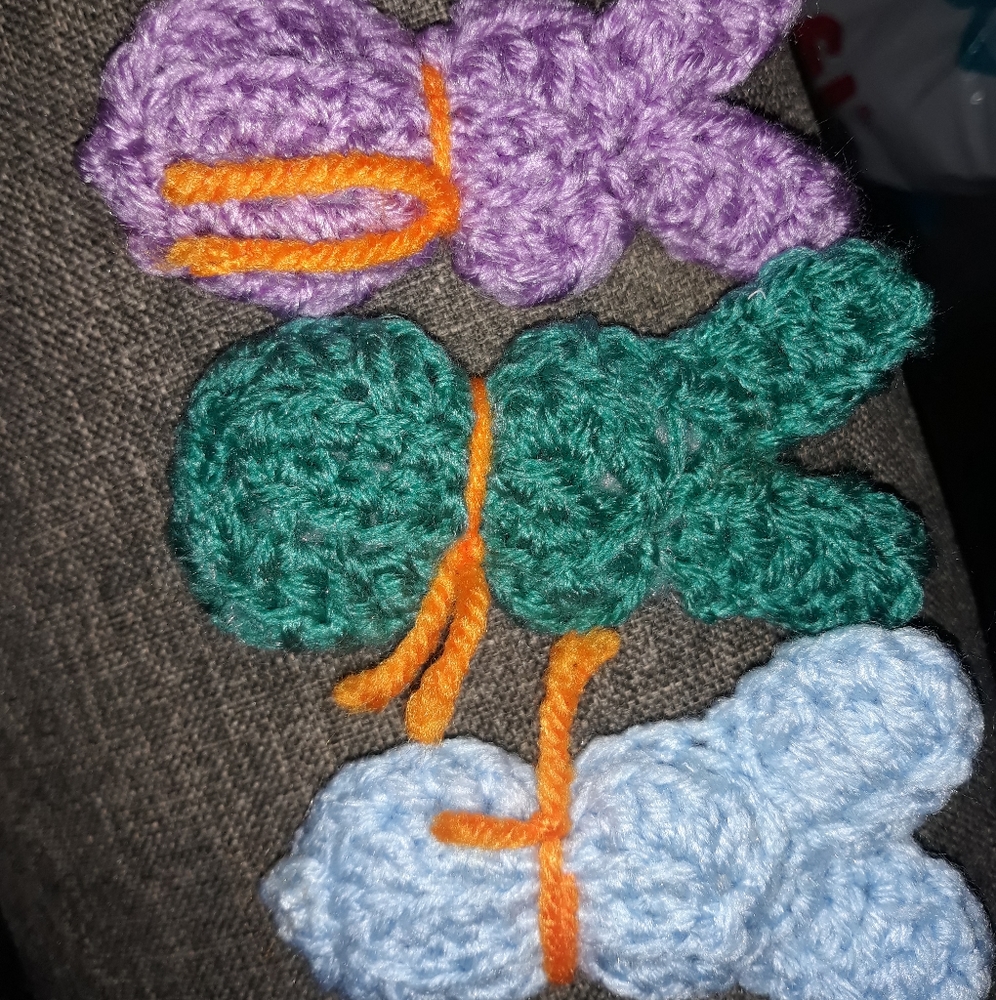 Mini marshmallow peeps crocheted!